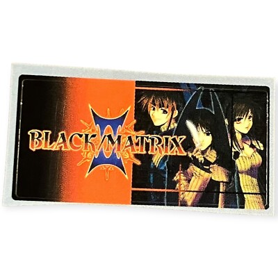 Sony PlayStation 1 PS1 Black / Matrix 2000 Vintage Memory Card Sticker