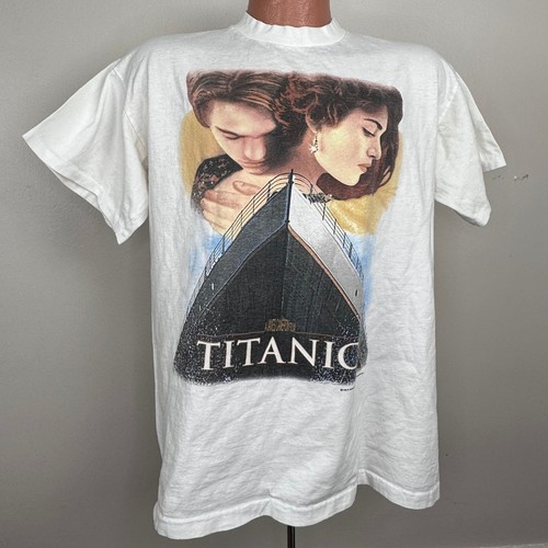 Vintage 1990er Jahre Titanic Film Promo T-Shirt 90er U.S. T's 707 1998 einzelner Stich - Bild 1 von 3