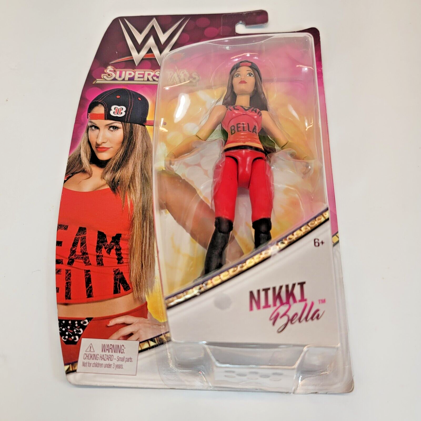 WWE Superstars Diva Wrestler Figure Nikki Bella 2017 Mattel New World Wrestling