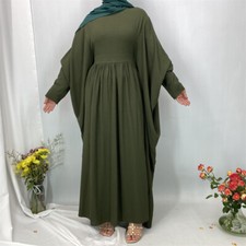 Kaftan Women Muslim Long Dress Abaya Islamic Robe Modest Ramadan Gown Party Arab