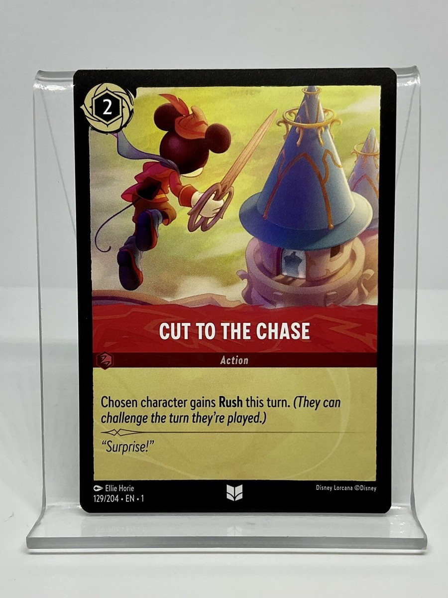 Disney Lorcana First Chapter-Cut To The Chase-Action-Non Foil #129/204 | eBay Disney Lorcana First Chapter-Cut To The Chase-Action-Non Foil #129/204 | eBay