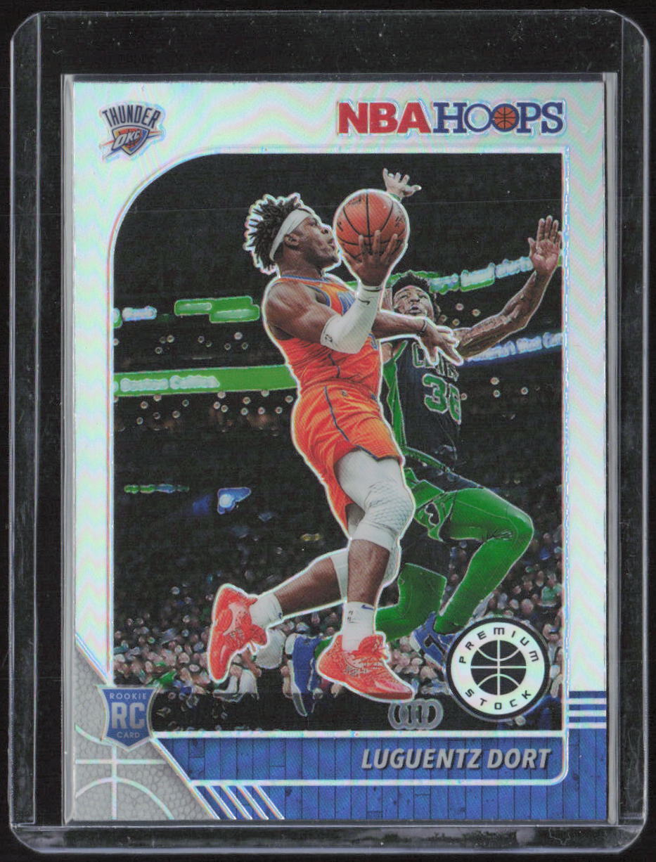 2019-20 Hoops Premium Stock #213 Luguentz Dort Prizms Silver