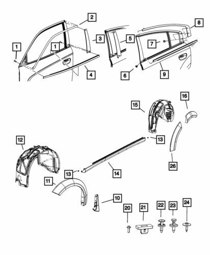 Estudio de doble extremo delantero para Mopar Dodge Ram 2500 2001-2020 (N/P 6507267AA)