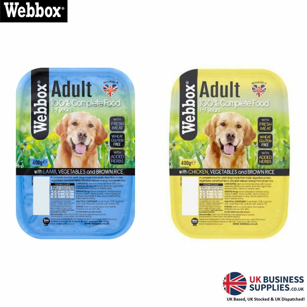Webbox Adult Dog Food Chicken, Vegetables Rice Or Lamb