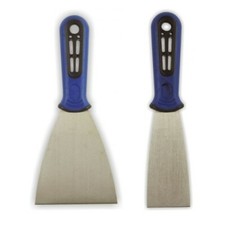 Spachtel 2er Set Metall-Spachtel Tapetenspachtel Gibsspachtel 50mm 75mm (4,29€/1