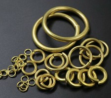 Brass Open Jump O Ring Round Ring Jewelry Findings Links Repair Connectors 2-5mm