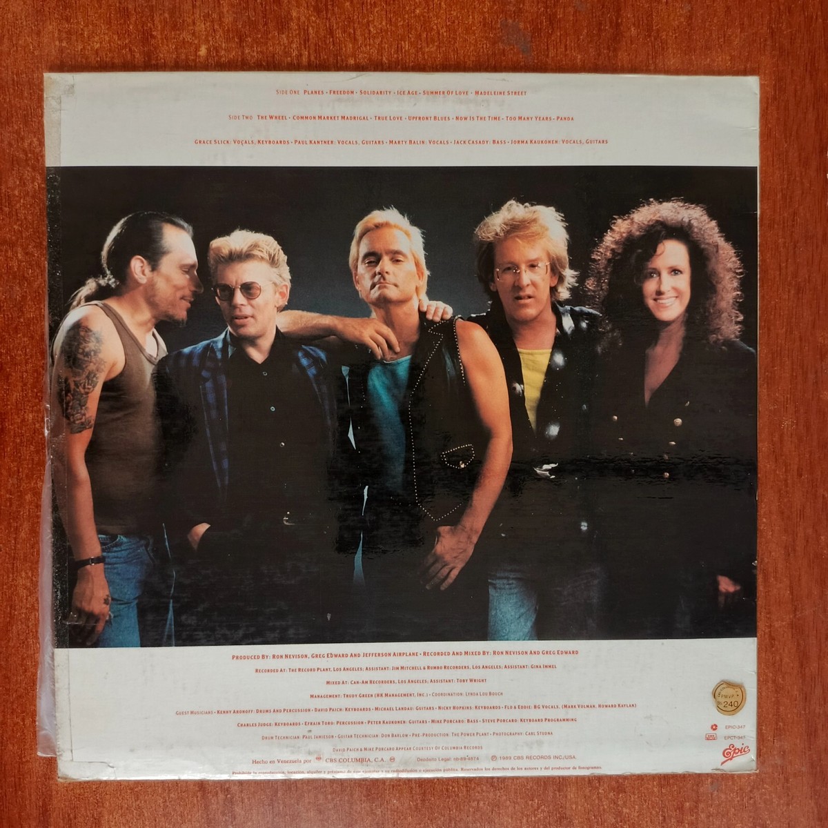 Jefferson Airplane [1989] Vinyl LP Pop Rock Classic Rock Epic Rare