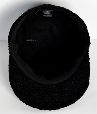 CHANEL ロゴCAP黒 CHANEL 22B BLACK TWEED CC LOGO BASEBALL CAP HAT S | eBay