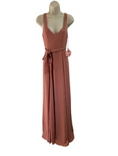 NWT Show Me Your Mumu Dress Jen Maxi Size XS Bridesmaid Formal Pink Chiffon