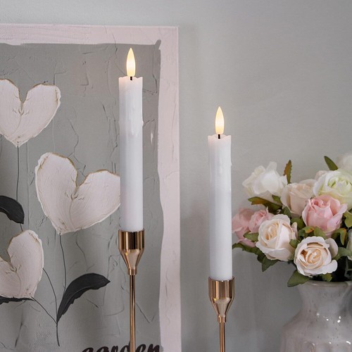 LED Flameless Taper Candle Light Battery Long Candlestick Dinner Candles Lights - Picture 19 of 28
