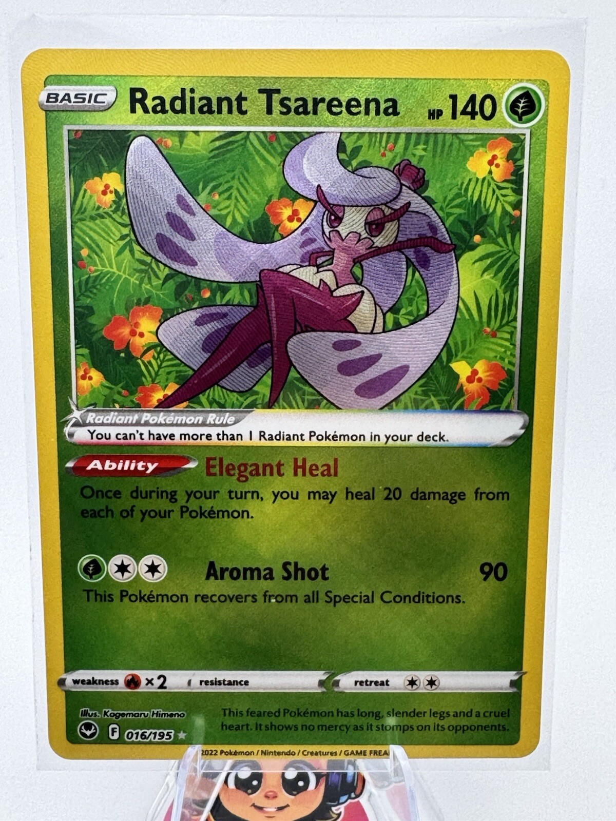 Pokemon Radiant Tsareena 16/195 Silver Tempest NM/M