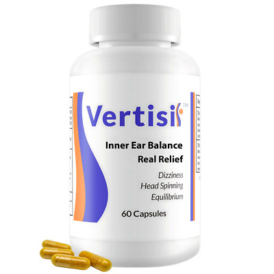 Vertisil Relieve Vertigo Symptoms 3 Bottles including Dizziness Head Spinning