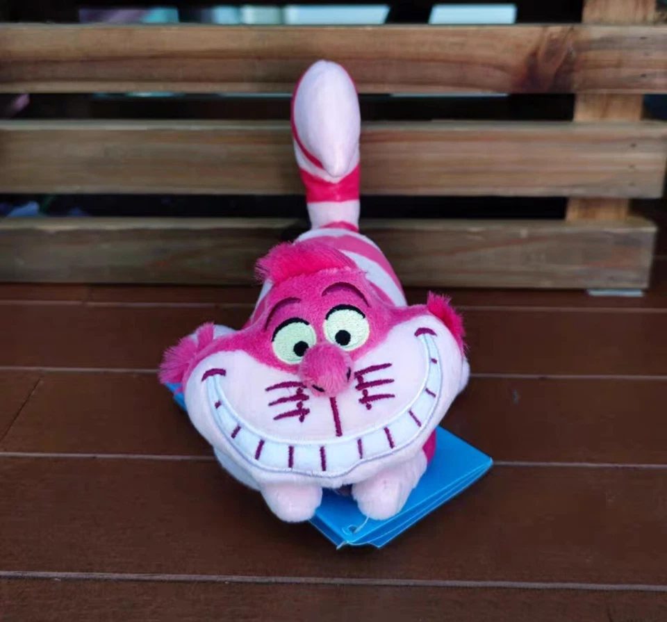 Disney  Store Cheshire cat Shoulder Plush toy Magnetic Pal Alice in Wonderland - Image 3 of 4