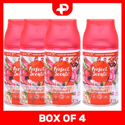 Lufterfrischer Nachfüllpackungen für Air Wick Freshmatic & Airpure Maschinen Bouquet 4 Packungen