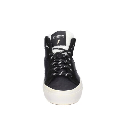 Women's shoes STOKTON 7 (EU 37) sneakers black textile white Women's shoes STOKTON 7 (EU 37) sneakers black textile white