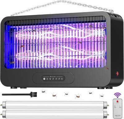 Electric Bug Zapper Indoor, Mosquito Zapper with 3500V Powerful Dual Grid & Remo