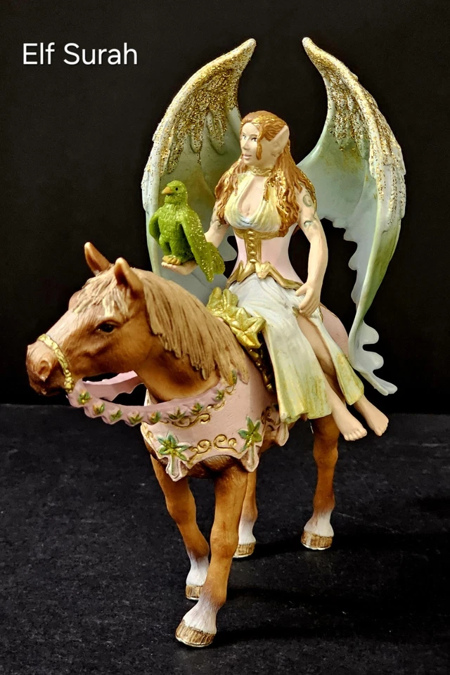Schleich Bayala Shadow Elf Bilara Nuray Surah Unicorn Horse Sorceress Fairy - Image 2 of 4