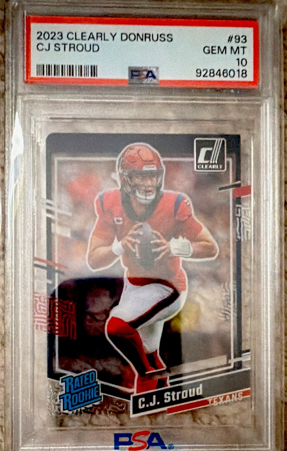 CJ Stroud Panini Clearly Donruss #93 Base