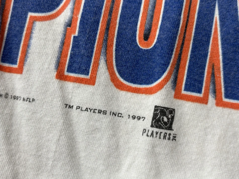 Vintage Denver Broncos Super Bowl XXXII “Ab-Salute Champions” T-Shirt Size XL - Image 3 of 4