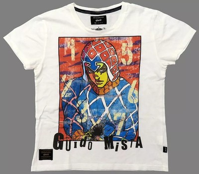 glamb Guido Mista T-shirt JoJos Bizarre Adventure White Character Tee