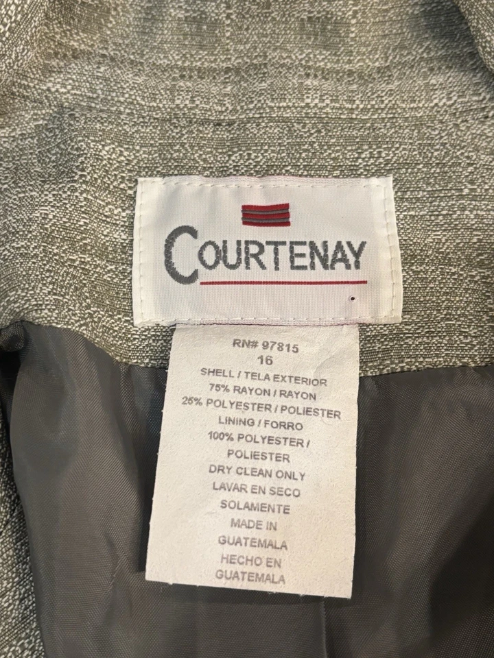 Nuevo con etiquetas Conjunto de Traje Falda Courtenay 2 piezas Gris Talla 16 Carrera Iglesia Negocios De Colección Foto 3 de 4