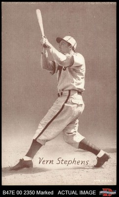 1947 Exhibits Vern Stephens  Browns VARIATION 1.5 - FAIR