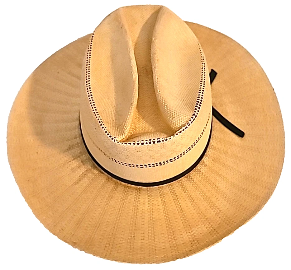 Sombrero Western De Colección Paul Bond 7 1/8 Paja Nogales, AZ Años 50 Años 60 Años 70 Hecho en EE. UU. Foto 2 de 4