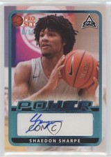 2021 Leaf Pro Set Power Base Platinum Spectrum Foil /99 Shaedon Sharpe Auto 0ry1
