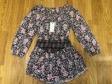 LoveShackFancy Women's Netra Raspberry Floral Mini Dress (XS) - NWT - MSRP $345