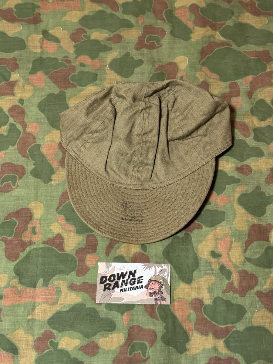 NOS Vintage WWII U.S. Army Air Force A3 Mechanic HBT Cap Size 7 1