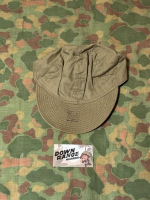 個人装備 WW2 US ARMY AIR FORCE A3 HBT MACHNIC CAP NOS Vintage WWII U.S. Army Air Force A3 Mechanic HBT Cap Size 7 1
