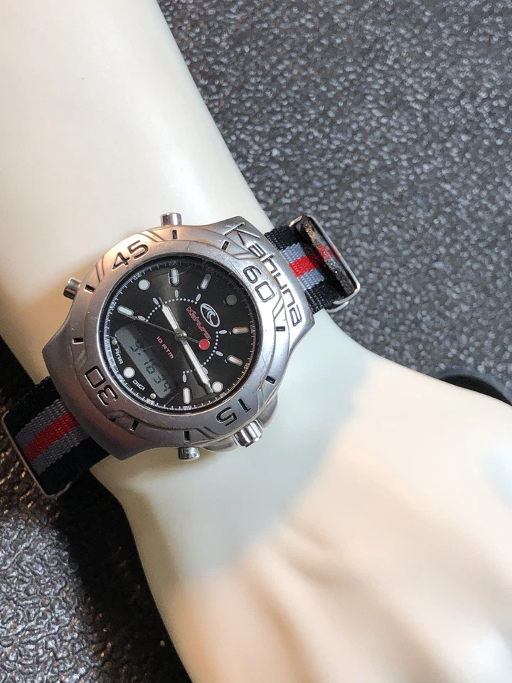 Kahuna Men’s WR100M Surf Watch Ana Digi,Chrono,alarm New Battery/Band - Image 3 of 4
