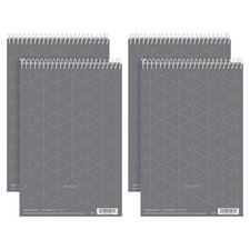Tops Prism Steno Pads, Gregg Ruled, 6" x 9" Shorthand Writing Pad, Gray Paper...