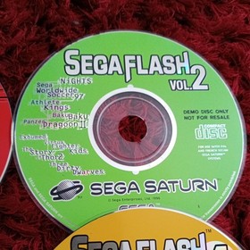 Sega Saturn Demo Disks Sega Flash  1  2 3 4 5 6 7 bundle of discs in case