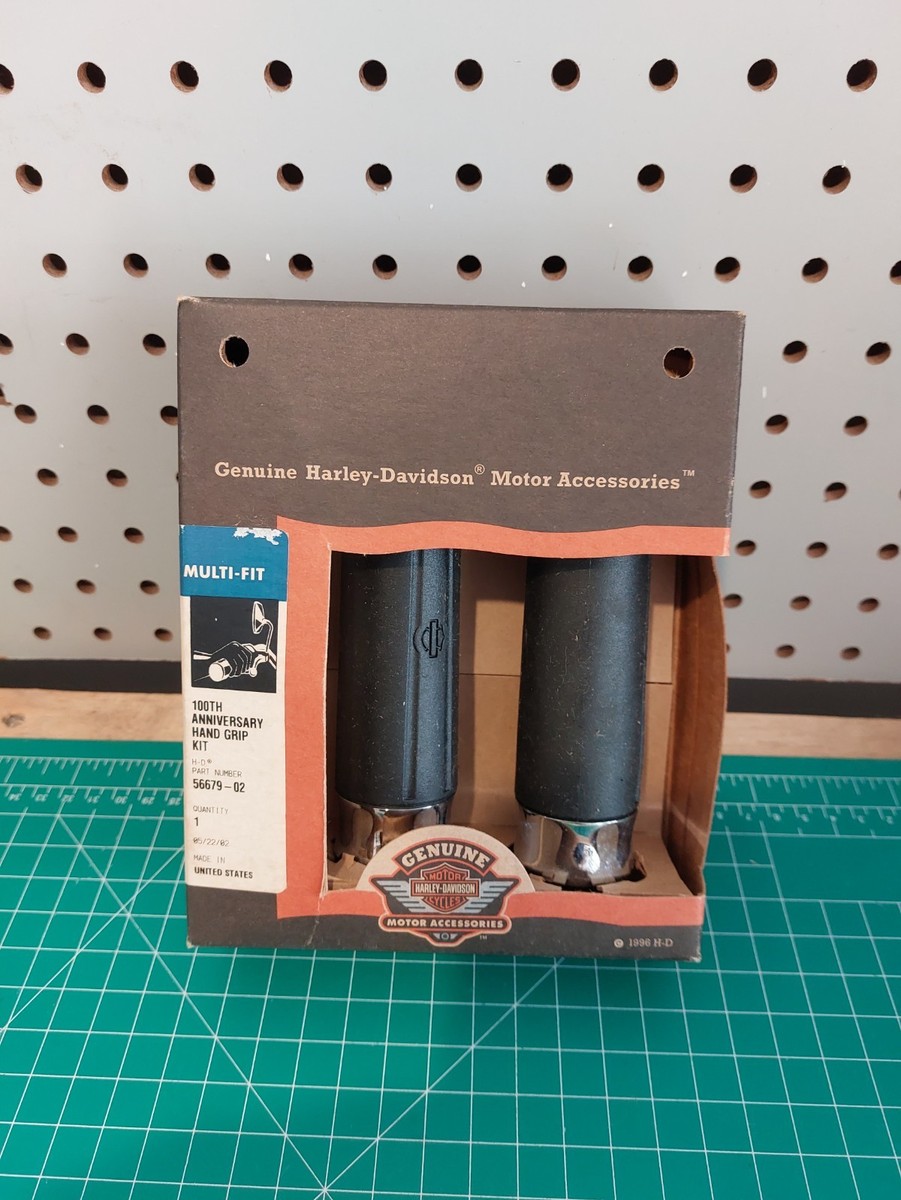 HARLEY DAVIDSON 100TH ANNIVERSARY HAND GRIPS #56679-02 NEW for