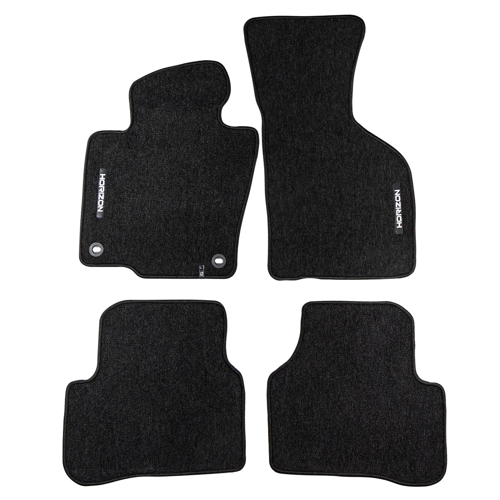Tapis de sol pour Passat B6 et B7 en velours noir - Lot de 4 pièces sur mesure
