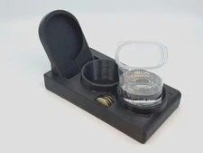 For Mercedes W124 3 in 1 Center Console Coin Double Cup Holder Magsafe Support