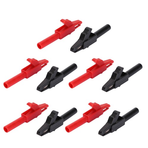 10Pcs Car Battery Clip Red Black 15A Safety Pa Insulated Electrical Cable HLF - Afbeelding 7 van 12