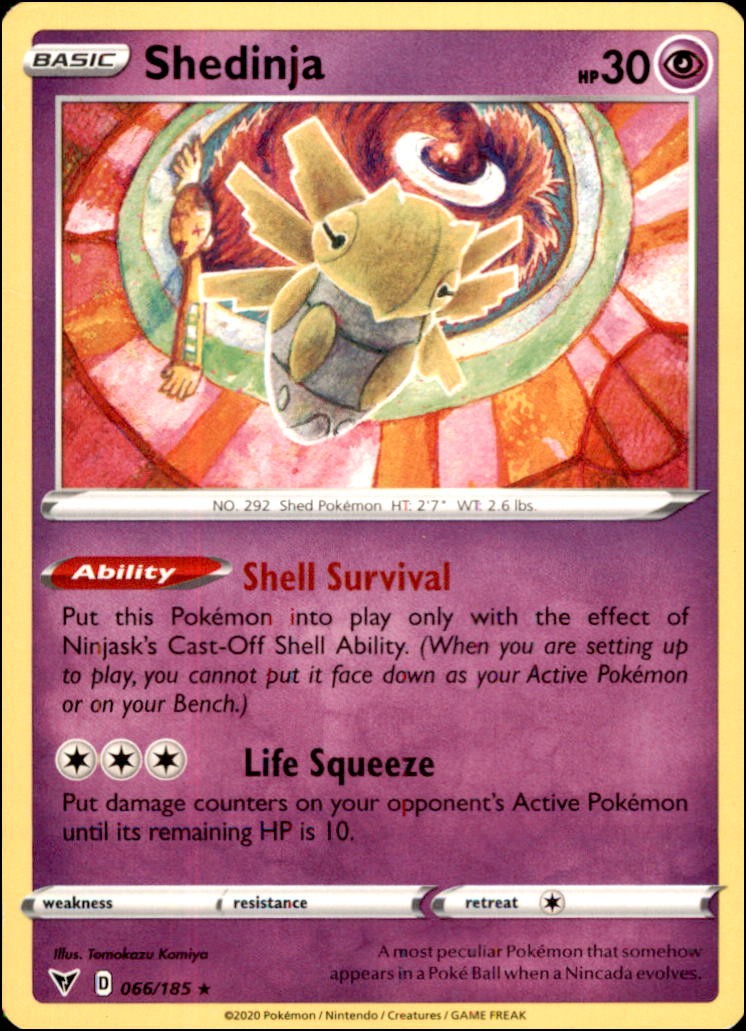 Pokemon - Shedinja #066/185 - VIV Rare