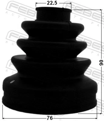 FEBEST 0315-CU2 Bellow Set, drive shaft for ACURA,HONDA,HONDA (DONGFENG) - Picture 2 of 7