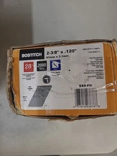 BOSTITCH 2 3/8" x .120" S8D FRAMING NAILS Wire Weld 28° Angled Strip 2000 Qty