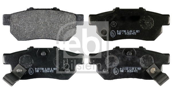 Febi Bilstein Bremsbelagsatz Scheibenbremse 16301 FüR Honda CRX EH Civic EG 5 HW-image