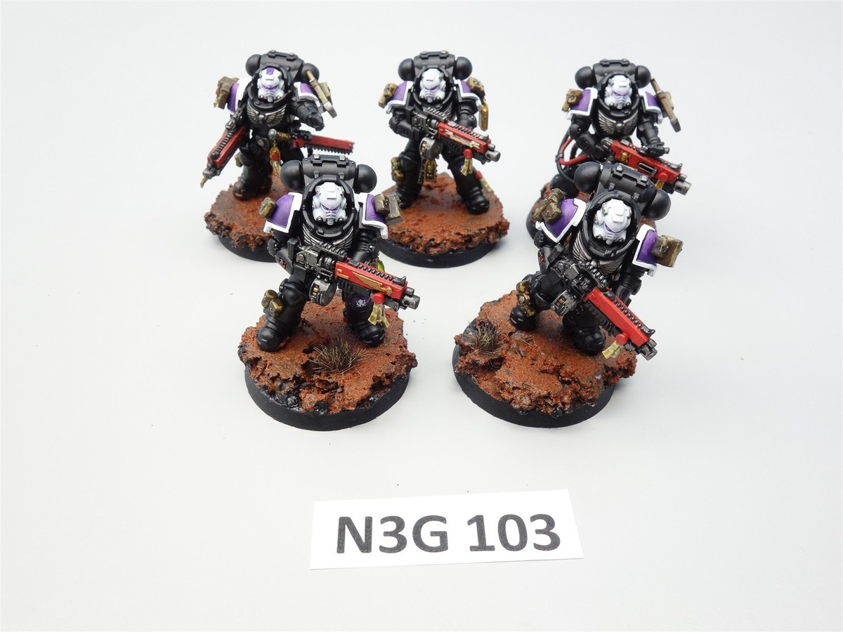 Warhammer 40K Space Marines Dark Krakens - Heavy Intercessors x5