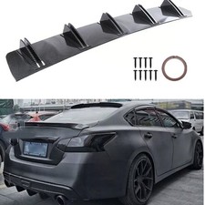 Rear Lip Bumper Diffuser Spoiler Splitter Lower Shark 10-fins For Nissan Altima Rear Lip Bumper Diffuser Spoiler Splitter Lower Shark 10-fins For Nissan Altima