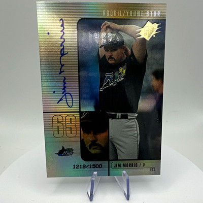 Upper Deck 2000 SPx Rookie/Young Star Jim Morris Auto #63 1218/1500 MLB