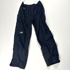 VTG North Face Mens Hyvent Snow Pants Black Sz XL Full Zip Sides Snowboard Ski