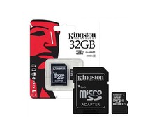 KINGSTON MICRO SD 32GB CON ADATTATORE CANVAS PLUS SDCS2 32GB CL10 100MB/S