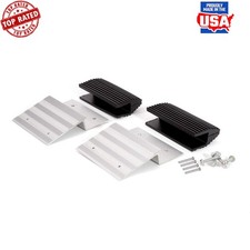 2x8 Truck Trailer Loading Ramp Kit Aluminum Brackets Rubber Feet New