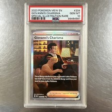 2023 Pokémon TCG 151 Giovanni’s Charisma Full Art SIR #204 - PSA 10 Gem Mint on eBay