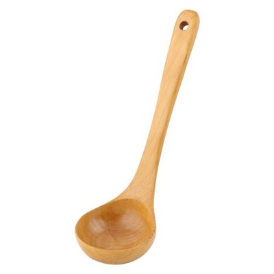 Household Restaurant Tableware Wooden Cooking Soup Ladle Spoon